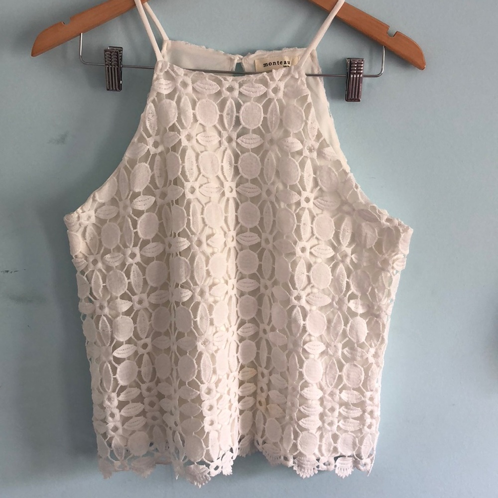 dainty embroidered top